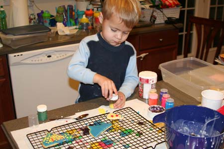 IMG_2066 - decorating cookies