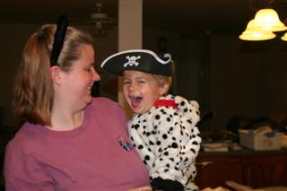 Marc (as Pirate Puppy) and Mommy